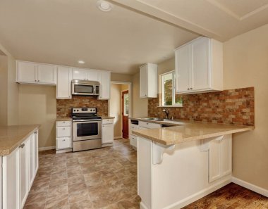 Amerikan klasik tarzı mutfak oda iç