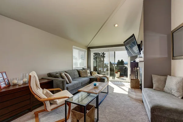 Living room interior of apartment house in Seattle. — Stock Photo, Image