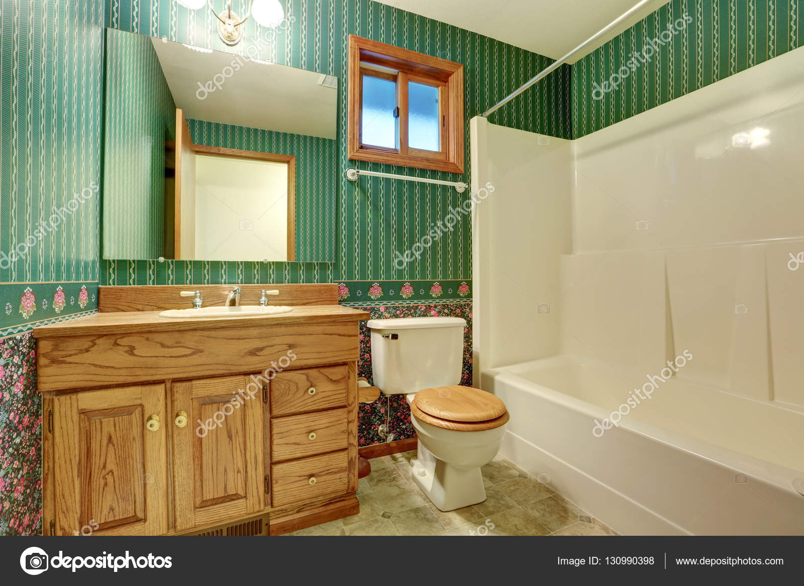 Grüne Bad Innenarchitektur im Vintage-Stil — Stockfoto © iriana88w ... Grüne Bad Innenarchitektur im Vintage-Stil — Stockfoto © iriana88w ...
