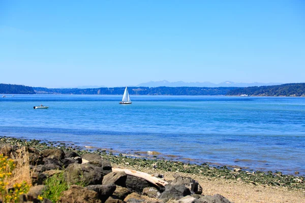 Tacoma waterfront with panoramic view — Stock Photo, Image