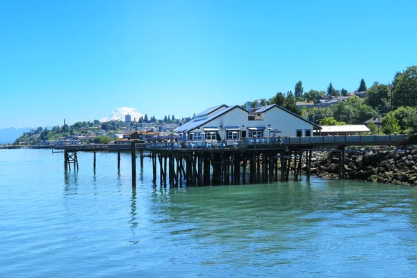 Tacoma, pier nábřeží. Ruston způsob. — Stock fotografie