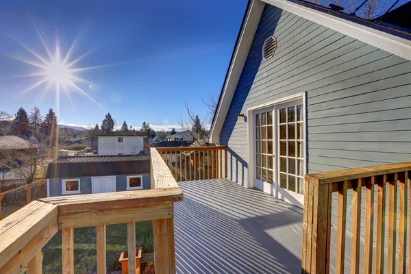 View from the upper deck of craftsman home