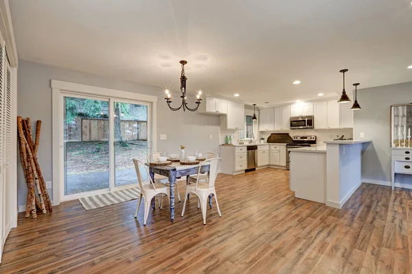 Newly remodeled one story craftsman home interior.