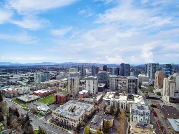 Veduta aerea della zona residenziale nel centro di Bellevue — Foto Stock