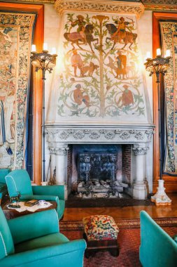 Asheville, North Carolina - 4 Şubat 2017: Biltmore Goblen Galeri 
