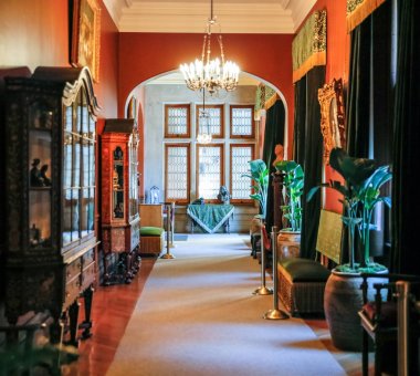 Asheville, North Carolina - 4 Şubat 2017: Biltmore'nın kostüm Sergisi