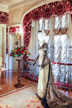 Asheville, North Carolina - 4 Şubat 2017: Biltmore'nın kostüm Sergisi