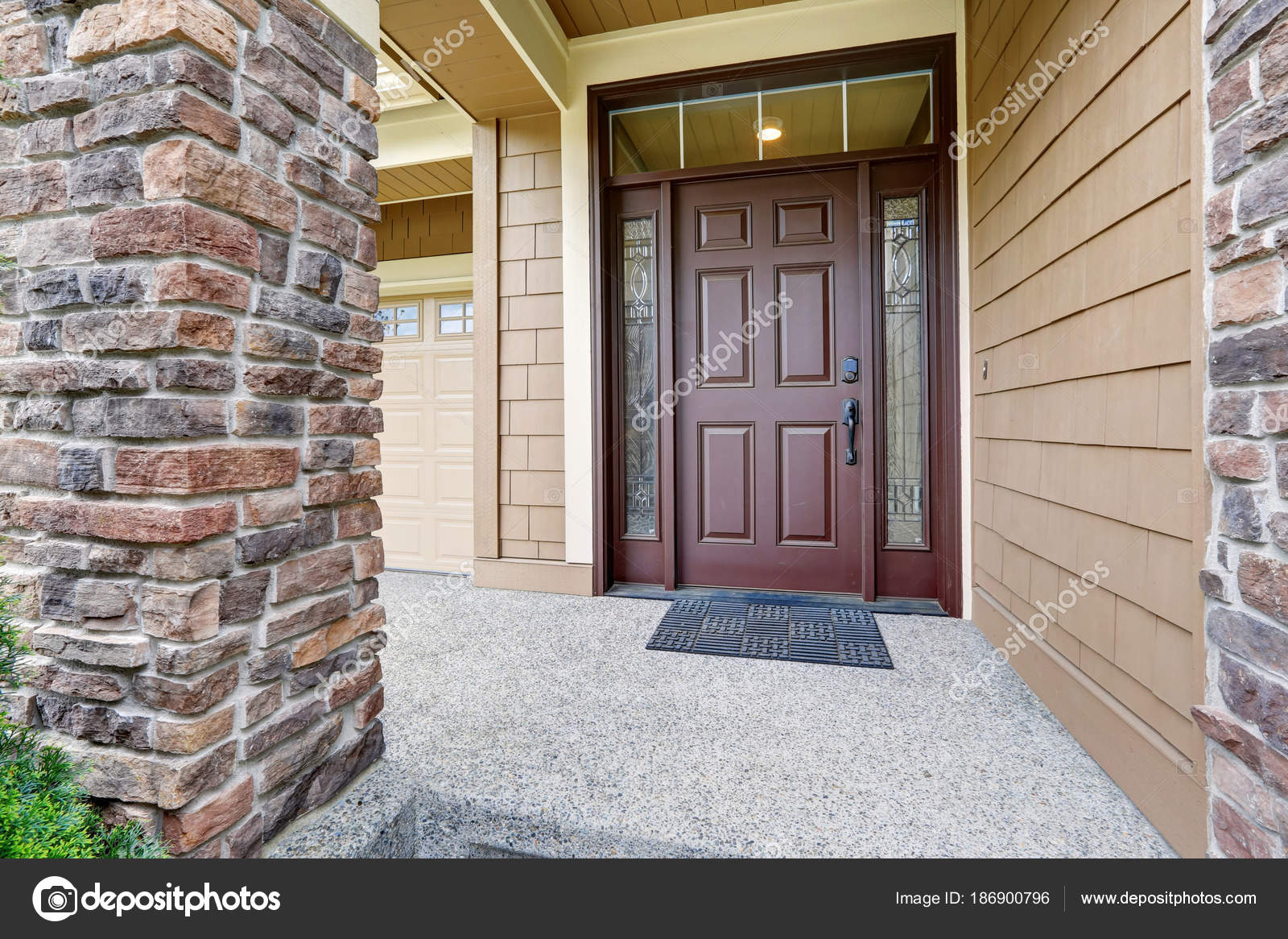 Pictures Front Doors With Sidelights Covered Entrance Porch