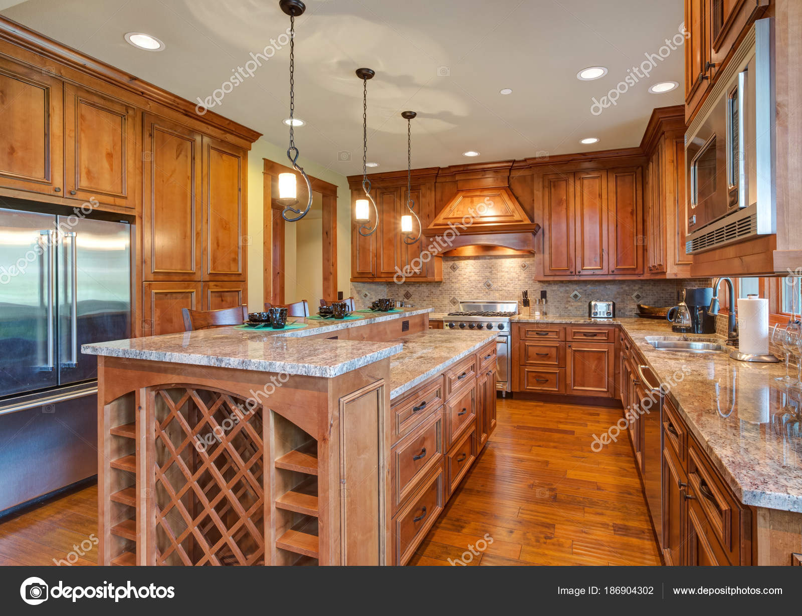 Gourmet Kitchen Boasts Maple Cabinetry