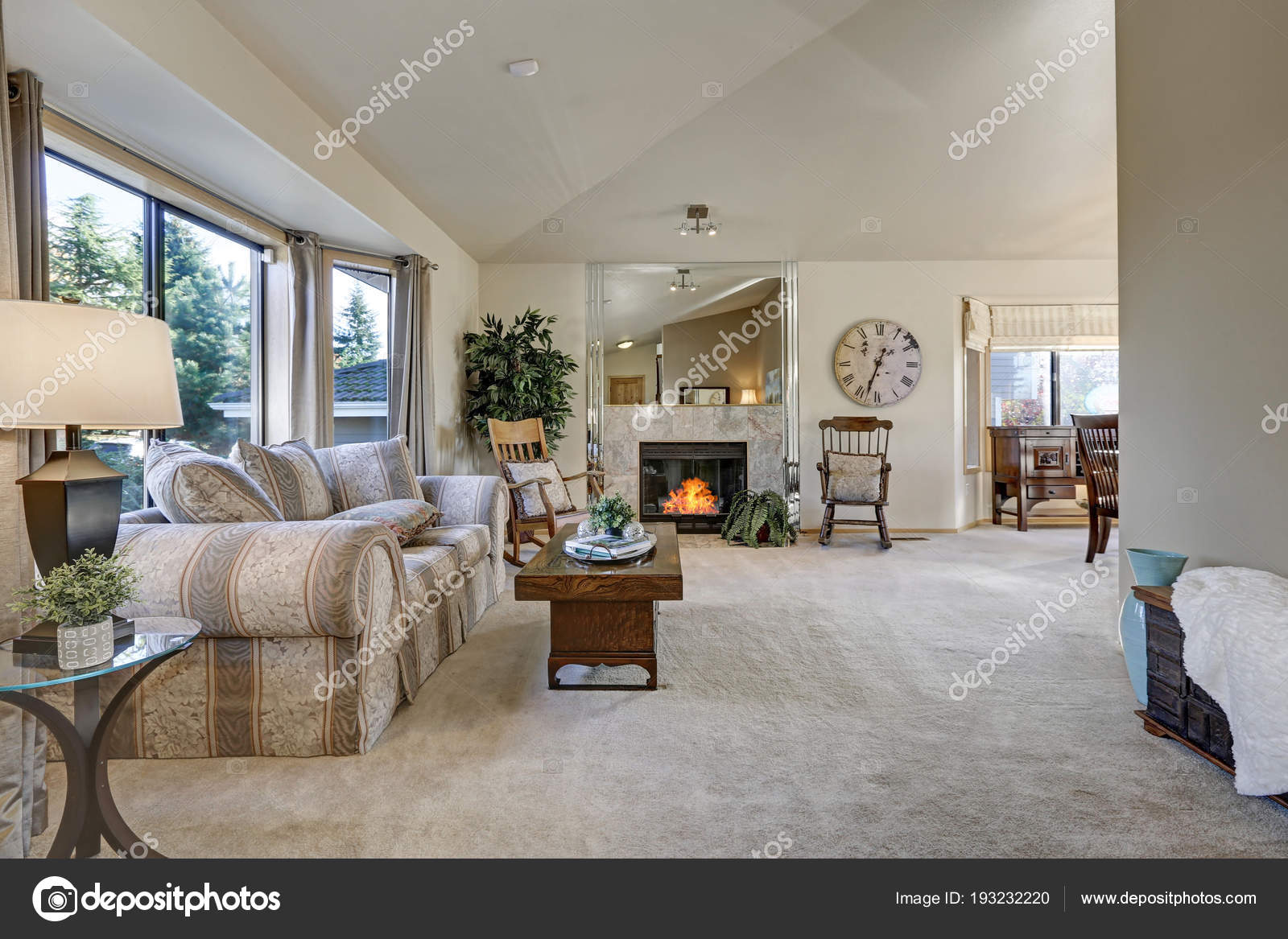 Pictures Vaulted Ceiling Lights Light Filled Family Room