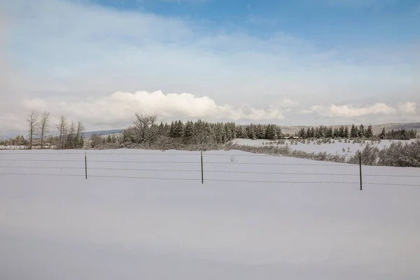 Winter American Small Town Covered Snow Mountains Close Seattle — Stock Photo, Image