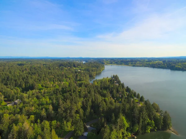 Penisola Olimpica Foto Aeree Del Puget Sound Land Wit — Foto Stock