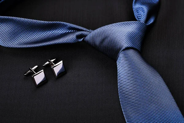 Tie and cufflinks — Stock Photo, Image