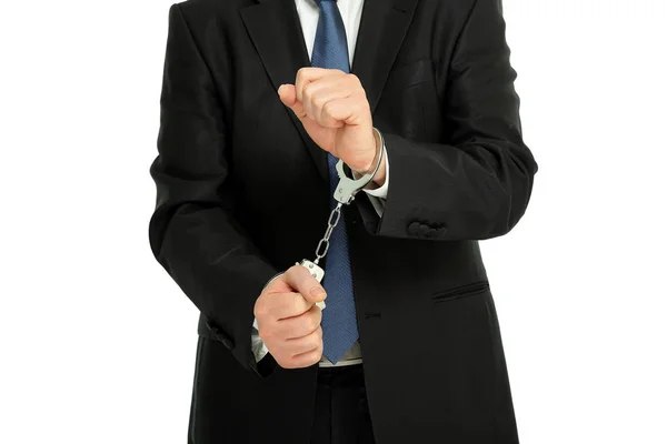 Man with handcuffs — Stock Photo, Image