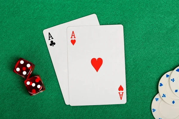 Blackjack hazardní koncept — Stock fotografie