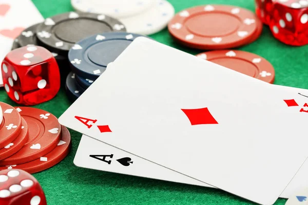 Concetto di gioco d'azzardo primo piano — Foto Stock