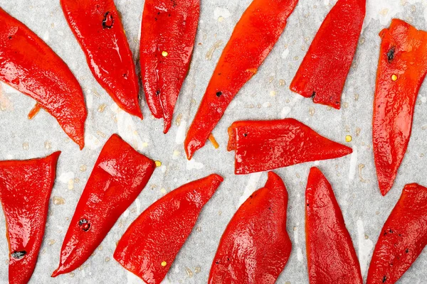 Geröstete rote Paprika — Stockfoto