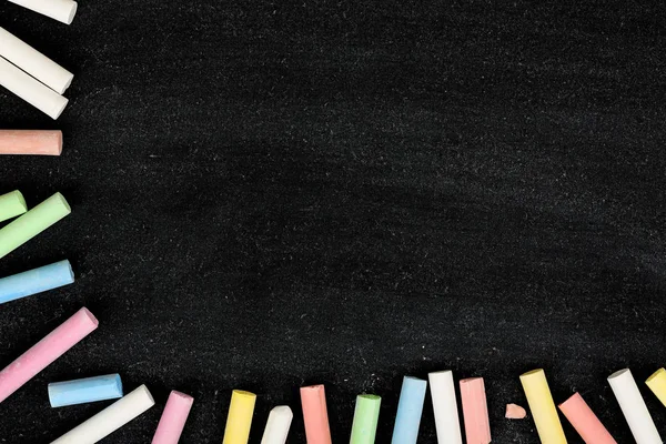 Chalk and blackboard — Stock Photo, Image