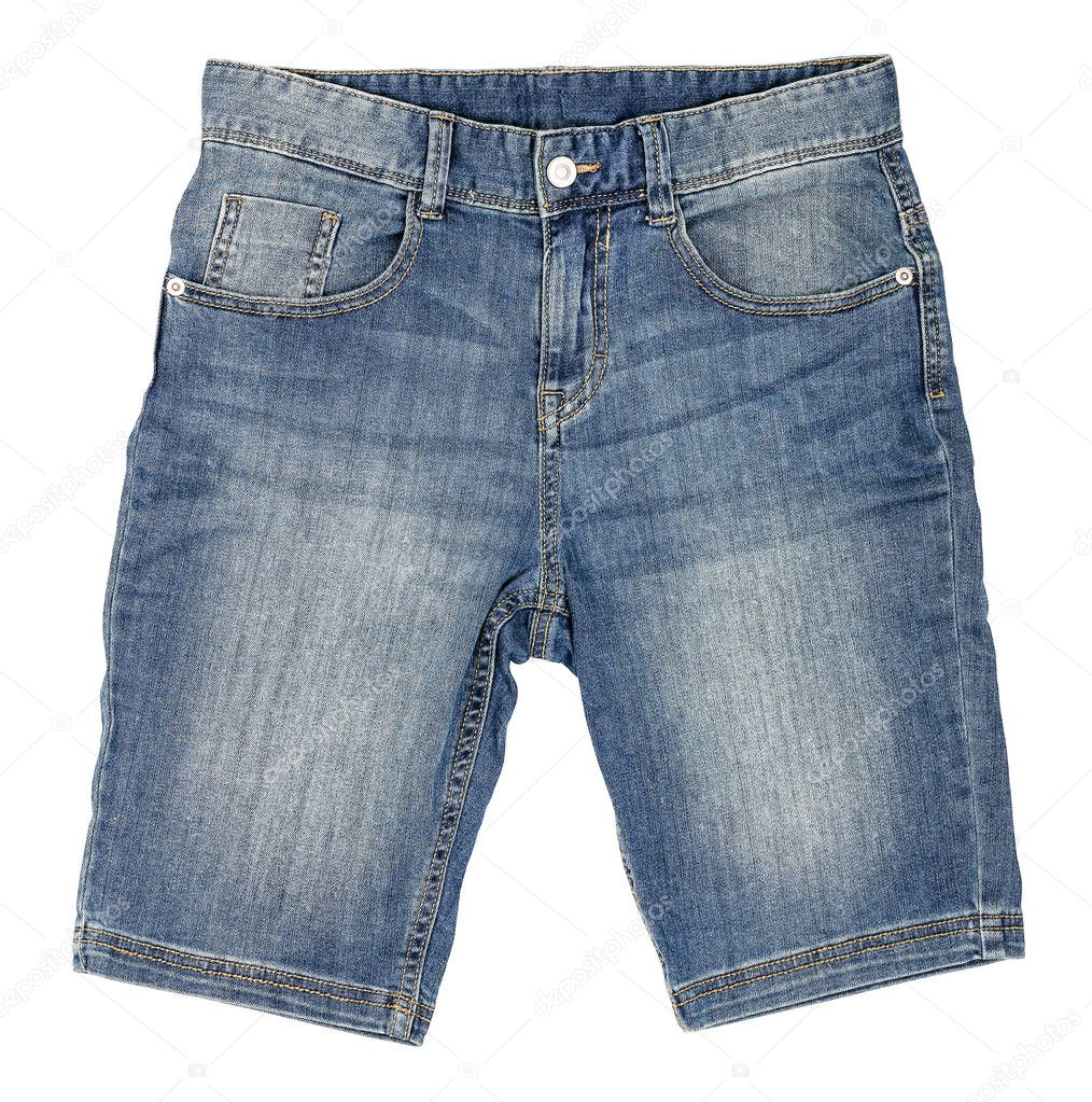 denim shorts isolated