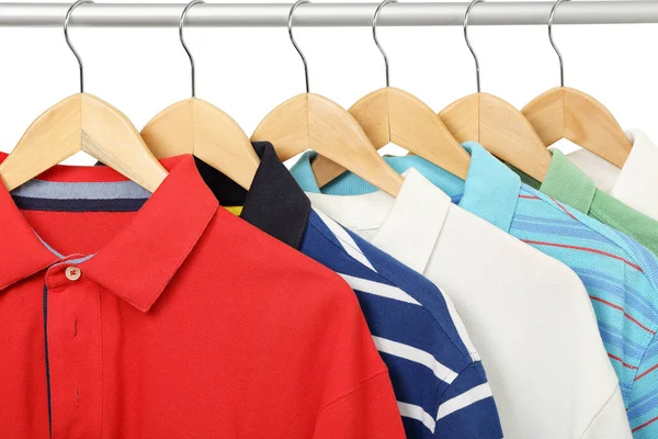 Kleurrijke polo shirts — Stockfoto