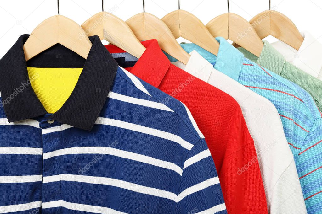 colorful polo shirts