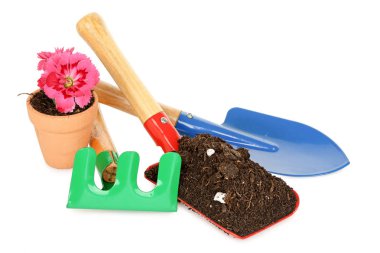 Bahçe araçları izole