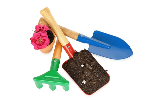 Garden tools isolated — Stock Photo, Image