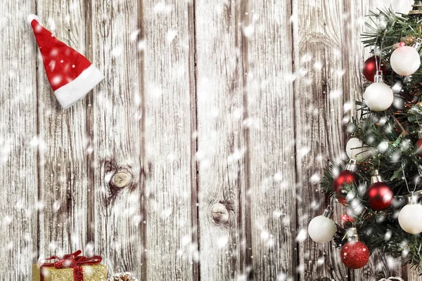 クリスマスと雪 — ストック写真