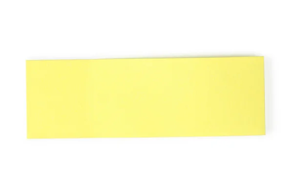 Yellow blank note — Stock Photo, Image