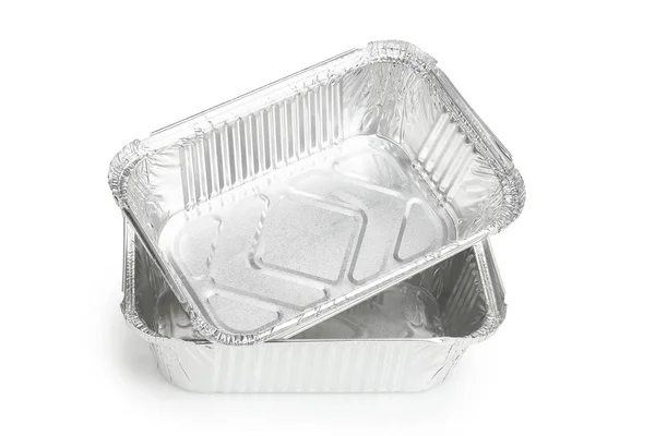 Aluminum lunch boxes — Stock Photo, Image