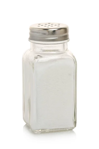 Full Salt Shaker Isolated White — Stock Photo, Image