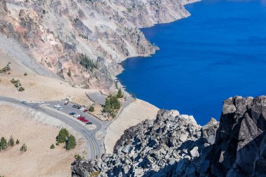 Bekçi Overlook krater Gölü Milli Parkı