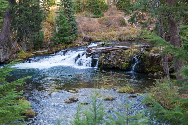 Small Waterfall in Upper Rogue River — Stock Photo, Image