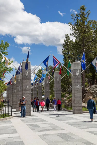 Mount Rushmore Hall of State Flags — Stock Photo, Image