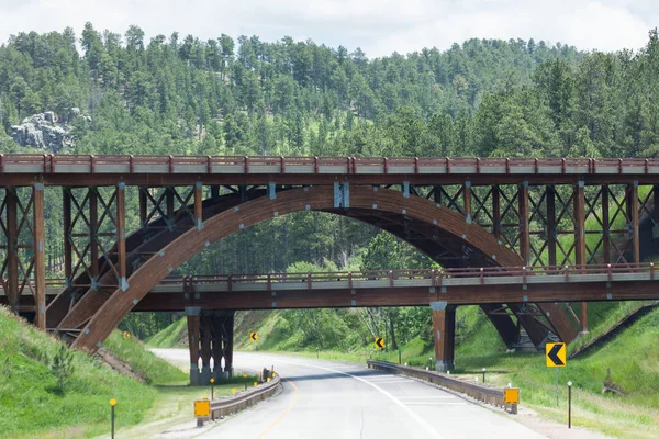 Intersección con Puente — Foto de Stock