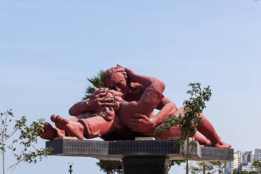 Miraflores, Lima, Peru 'daki aşk parkı.
