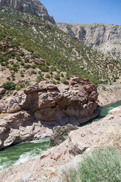 Wind River Canyon Geology — Stock Photo, Image