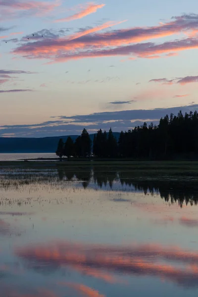 Refleksi Sunset Lembut — Stok Foto