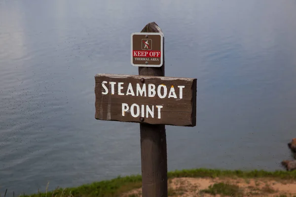 Steamboat Point Sign — стоковое фото