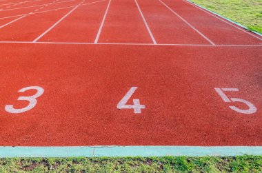 Koşu parkuru 1 2 3 numaraları.