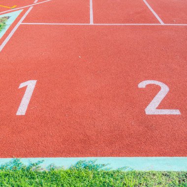 Koşu parkuru 1 2 3 numaraları.