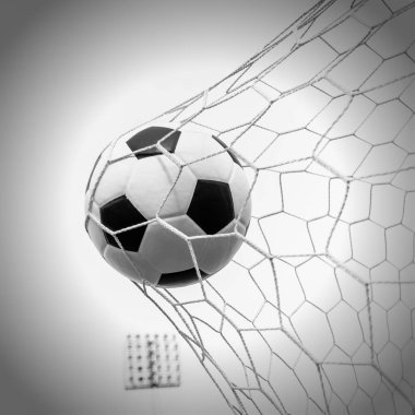 futbol futbol gol gökyüzü alanı ile net.