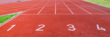 Koşu parkuru 1 2 3 numaraları.