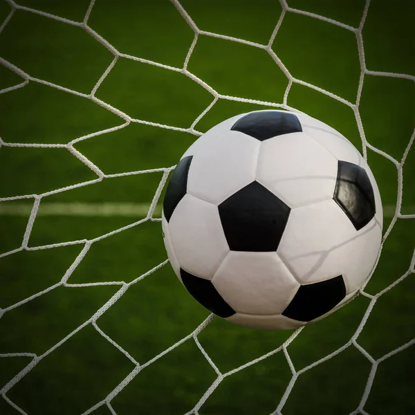 futbol futbol gol ile yeşil çim alan net.