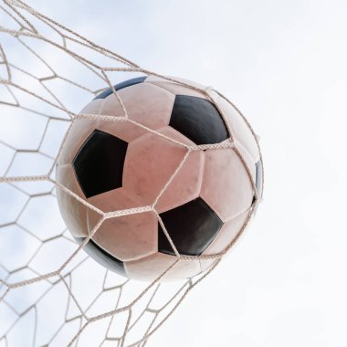 futbol futbol gol gökyüzü alanı ile net.
