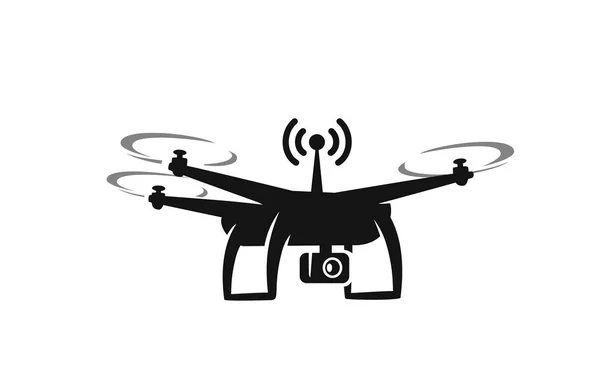 Icona drone nero — Vettoriale Stock