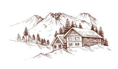 Free Free 318 Mountain Cabin Svg SVG PNG EPS DXF File