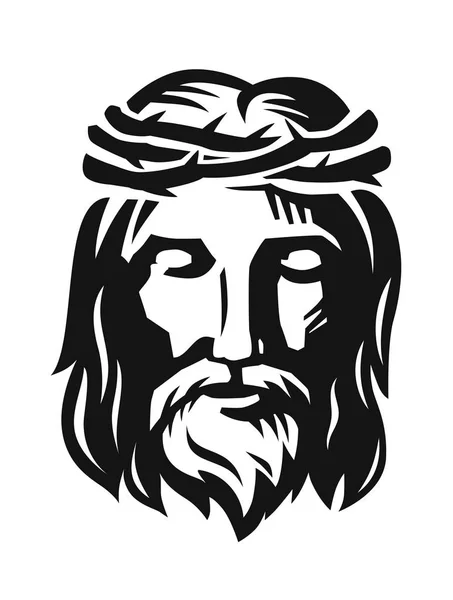 Vector Rostro de Jesús — Vector de stock