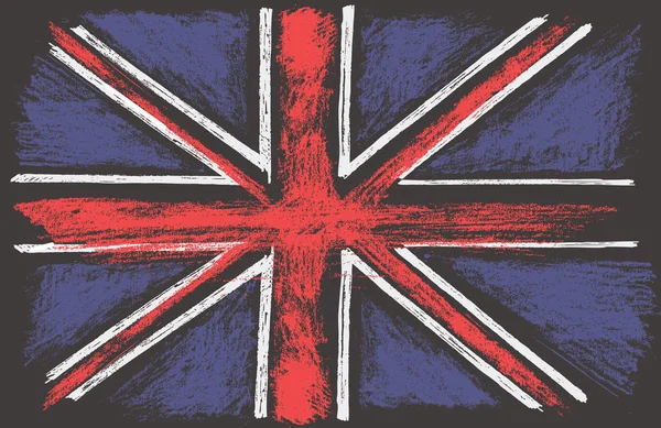 Great Britain doodle flagga — Stock vektor