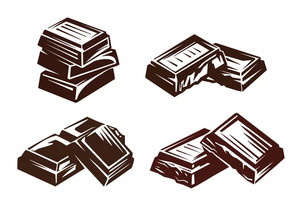 Chocolate vector símbolo — Archivo Imágenes Vectoriales